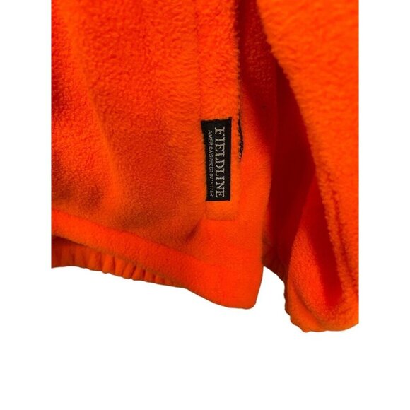Fieldline Fleece Men’s XL Blaze Safety Orange Full Zip Jacket Polyester - Picture 3 of 8